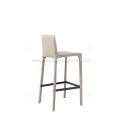 Saddle leather minimalist bar stool